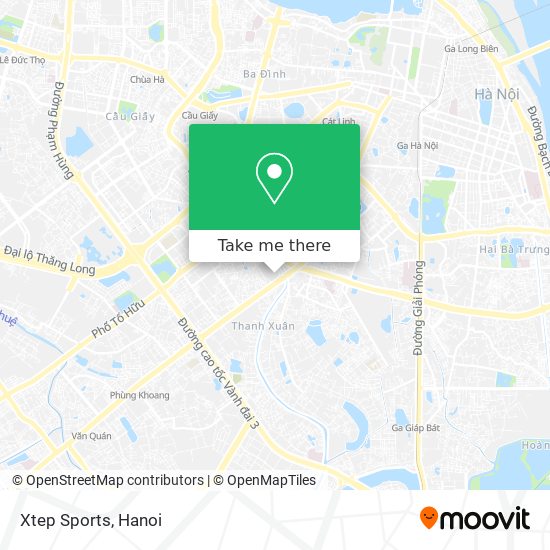 Xtep Sports map