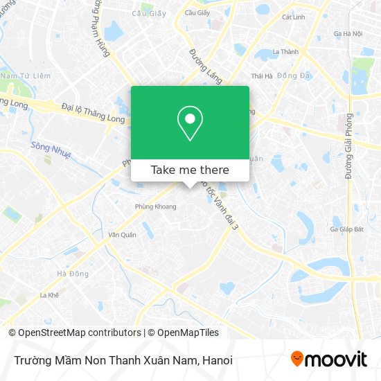 Trường Mầm Non Thanh Xuân Nam map