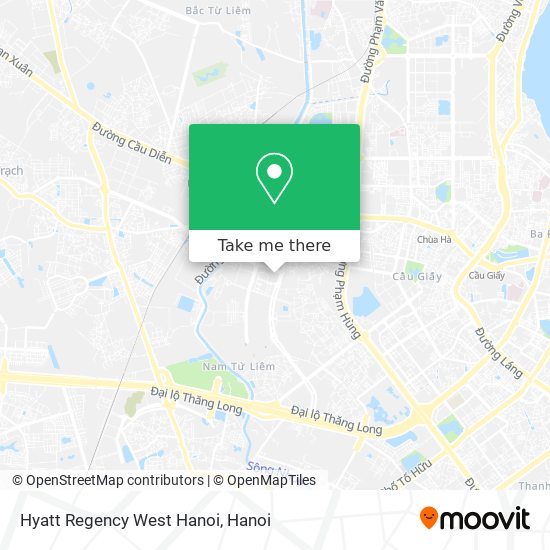 Hyatt Regency West Hanoi map