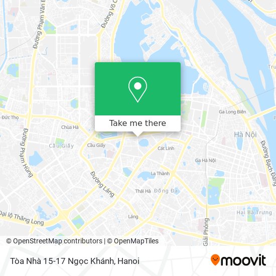 Tòa Nhà 15-17 Ngọc Khánh map