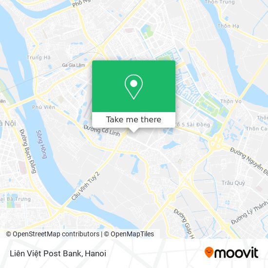 Liên Việt Post Bank map