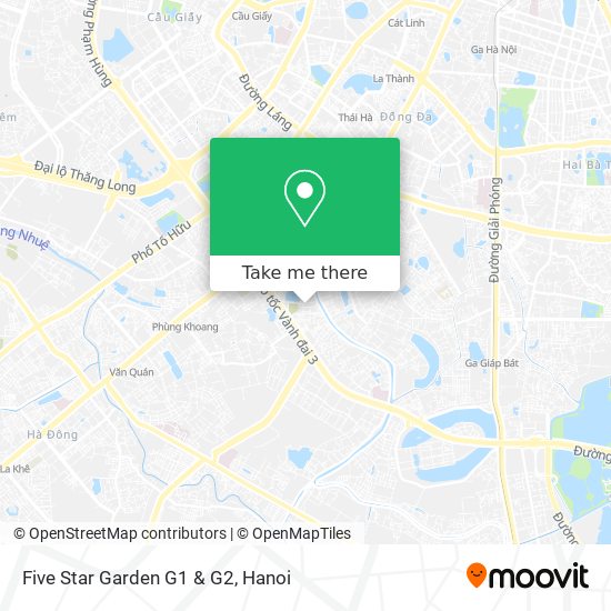 Five Star Garden G1 & G2 map