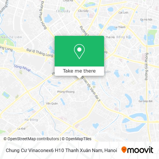 Chung Cư Vinaconex6 H10 Thanh Xuân Nam map