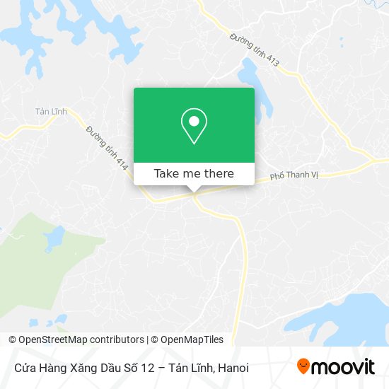 Cửa Hàng Xăng Dầu Số 12 – Tản Lĩnh map