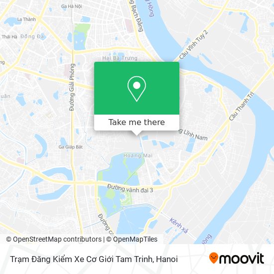 Trạm Đăng Kiểm Xe Cơ Giới Tam Trinh map