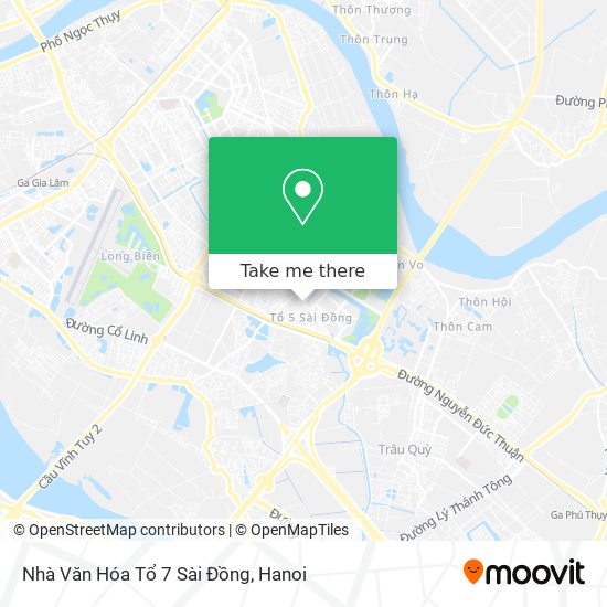 Nhà Văn Hóa Tổ 7 Sài Đồng map