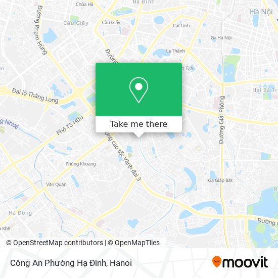 Công An Phường Hạ Đình map