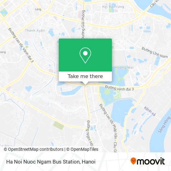 Ha Noi Nuoc Ngam Bus Station map