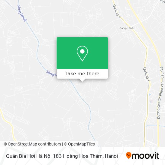 Quán Bia Hơi Hà Nội 183 Hoàng Hoa Thám map