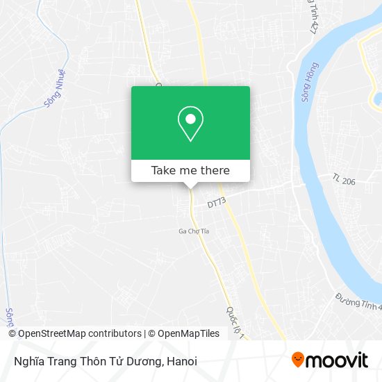 Nghĩa Trang Thôn Tử Dương map