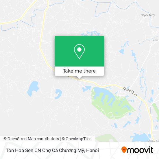 Tôn Hoa Sen CN Chợ Cá Chương Mỹ map