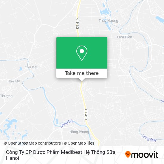 Công Ty CP Dược Phẩm Medibest Hệ Thống Sữa map