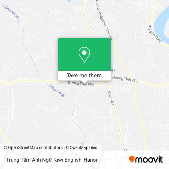 Trung Tâm Anh Ngữ Kiwi English map
