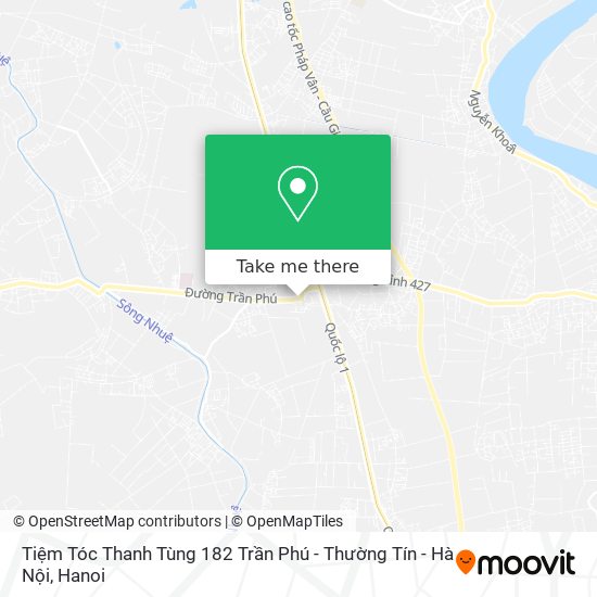 Tiệm Tóc Thanh Tùng 182 Trần Phú - Thường Tín - Hà Nội map
