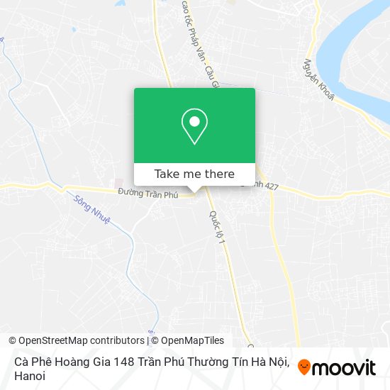 Cà Phê Hoàng Gia 148 Trần Phú Thường Tín Hà Nội map