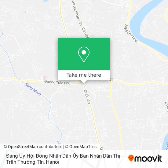 Đảng Ủy-Hội Đồng Nhân Dân-Ủy Ban Nhân Dân Thị Trấn Thường Tín map