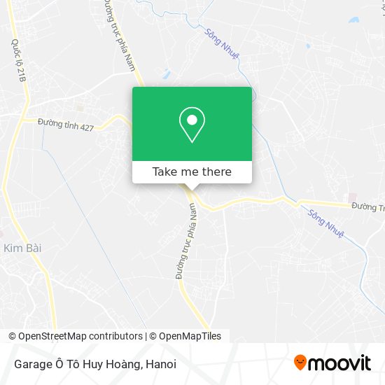 Garage Ô Tô Huy Hoàng map