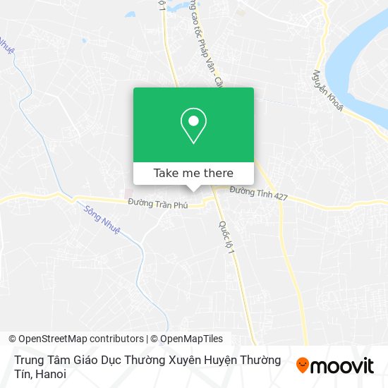 Trung Tâm Giáo Dục Thường Xuyên Huyện Thường Tín map