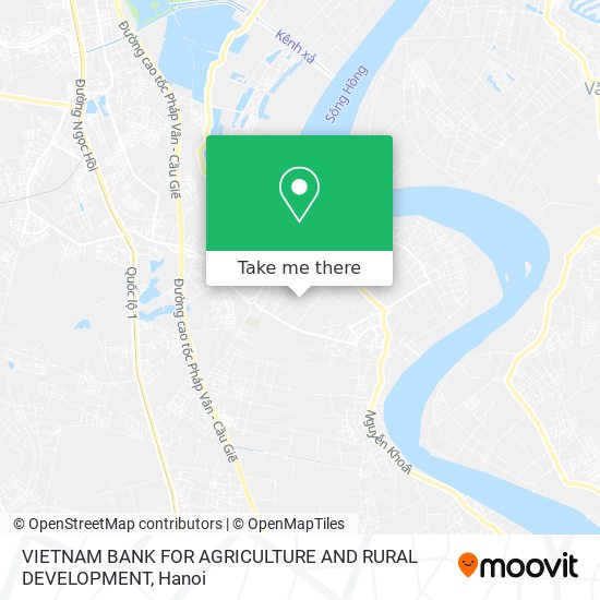 VIETNAM BANK FOR AGRICULTURE AND RURAL DEVELOPMENT map