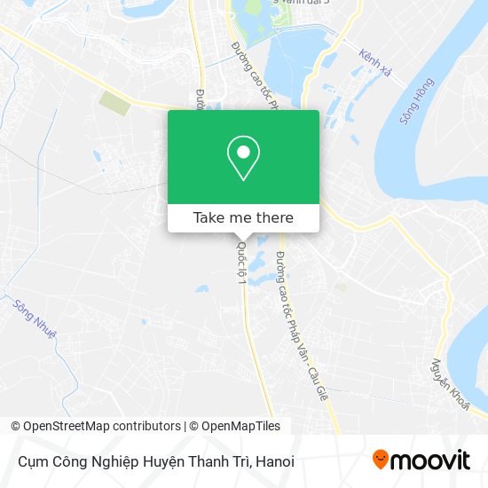 Cụm Công Nghiệp Huyện Thanh Trì map