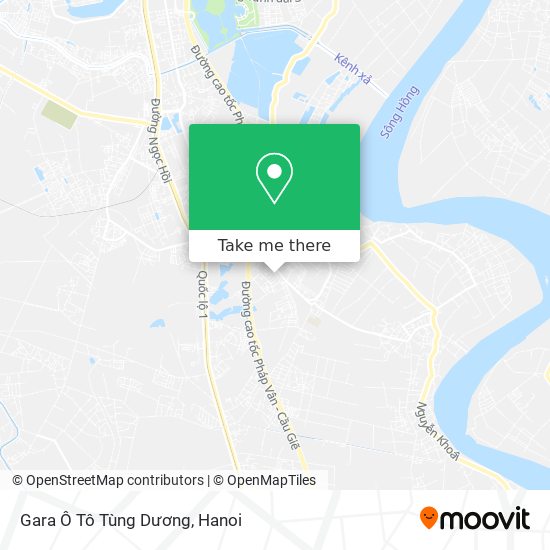 Gara Ô Tô Tùng Dương map