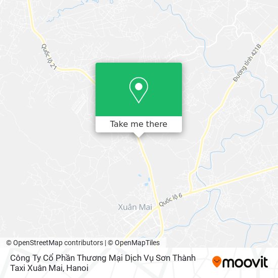 Công Ty Cổ Phần Thương Mại Dịch Vụ Sơn Thành Taxi Xuân Mai map