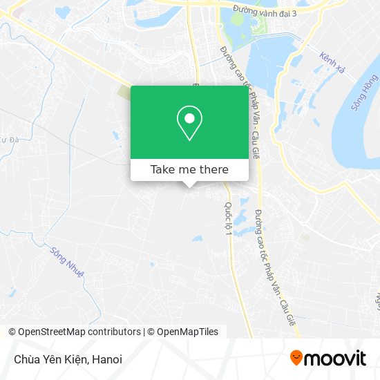 Chùa Yên Kiện map