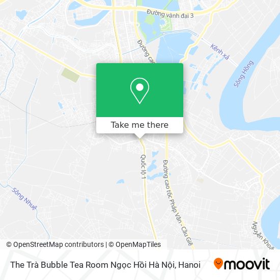 The Trà Bubble Tea Room Ngọc Hồi Hà Nội map