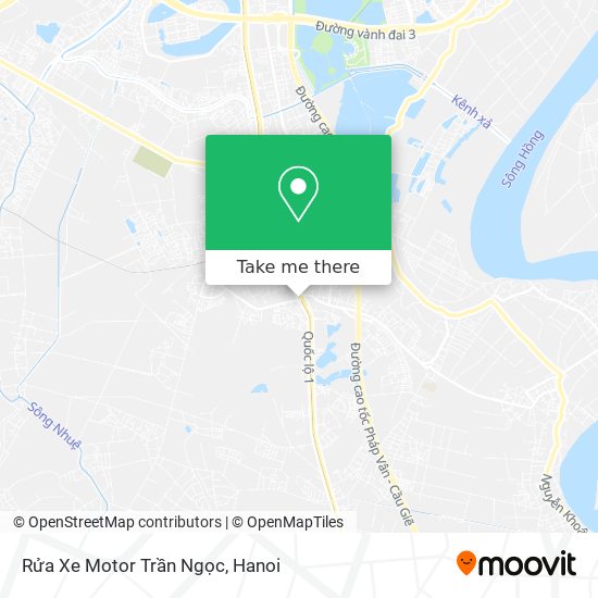 Rửa Xe Motor Trần Ngọc map