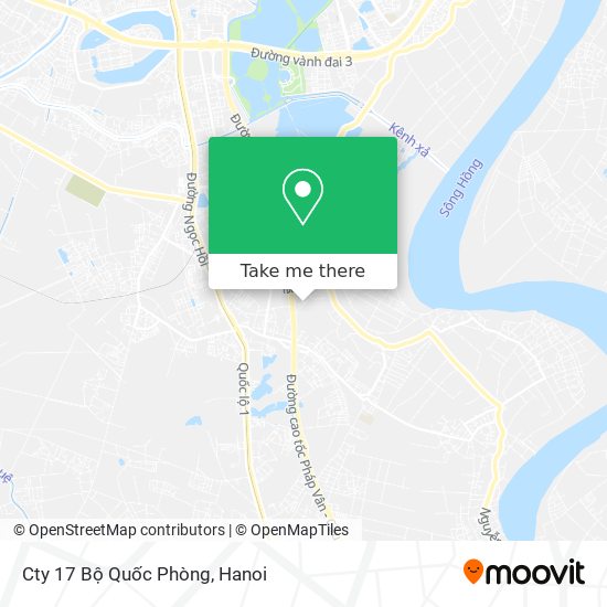 Cty 17 Bộ Quốc Phòng map
