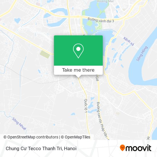 Chung Cư Tecco Thanh Trì map