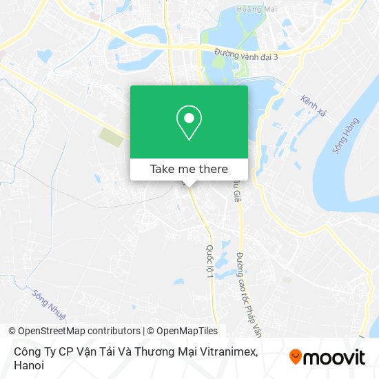 Công Ty CP Vận Tải Và Thương Mại Vitranimex map