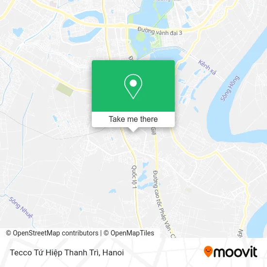 Tecco Tứ Hiệp Thanh Trì map