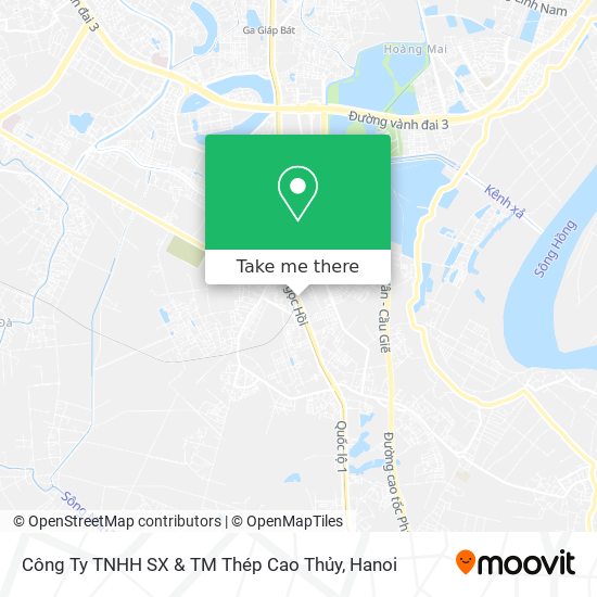 Công Ty TNHH SX & TM Thép Cao Thủy map