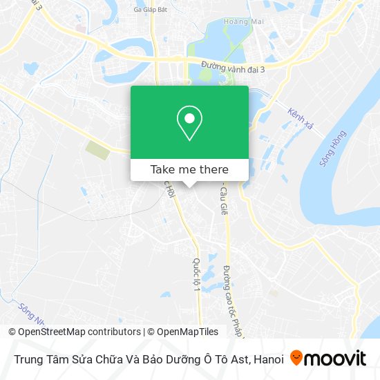 Trung Tâm Sửa Chữa Và Bảo Dưỡng Ô Tô Ast map