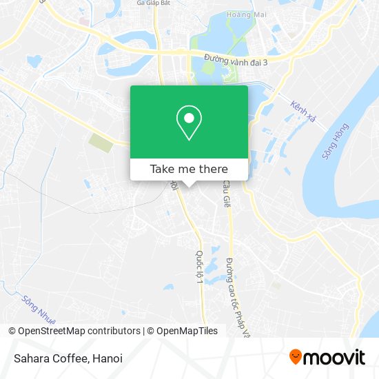 Sahara Coffee map