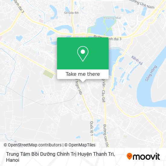 Trung Tâm Bồi Dưỡng Chính Trị Huyện Thanh Trì map