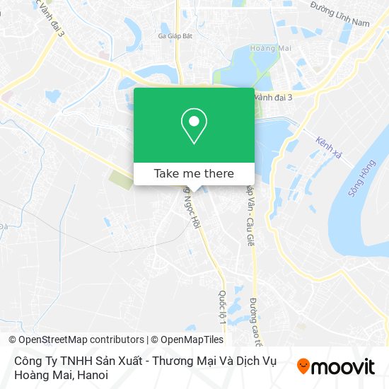 Công Ty TNHH Sản Xuất - Thương Mại Và Dịch Vụ Hoàng Mai map