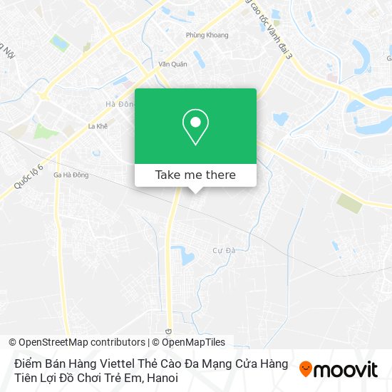 Điểm Bán Hàng Viettel Thẻ Cào Đa Mạng Cửa Hàng Tiên Lợi Đồ Chơi Trẻ Em map