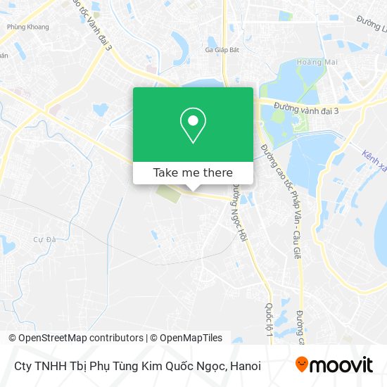Cty TNHH Tbị Phụ Tùng Kim Quốc Ngọc map