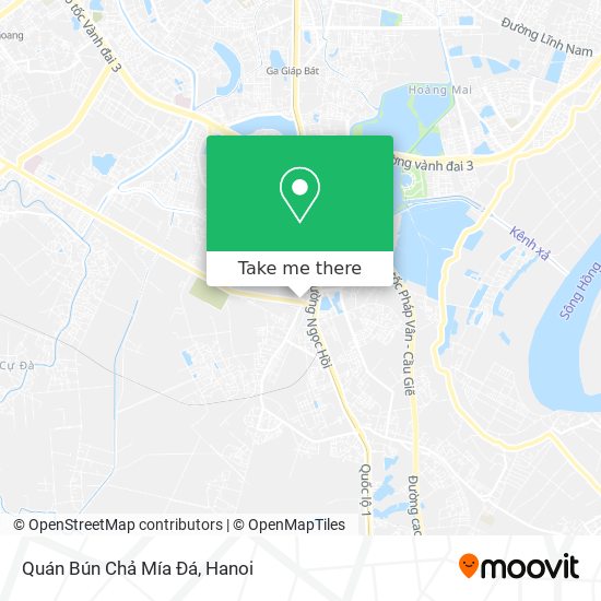 Quán Bún Chả Mía Đá map