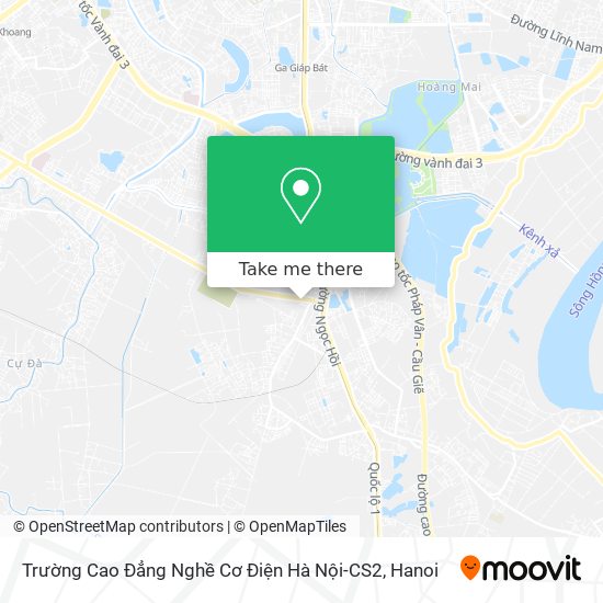 Trường Cao Đẳng Nghề Cơ Điện Hà Nội-CS2 map