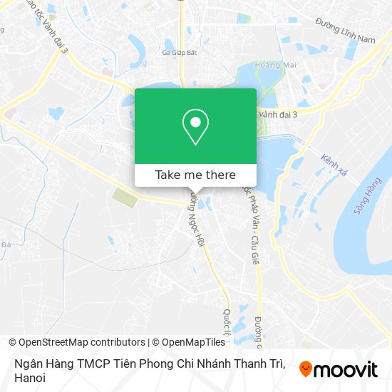 Ngân Hàng TMCP Tiên Phong Chi Nhánh Thanh Trì map