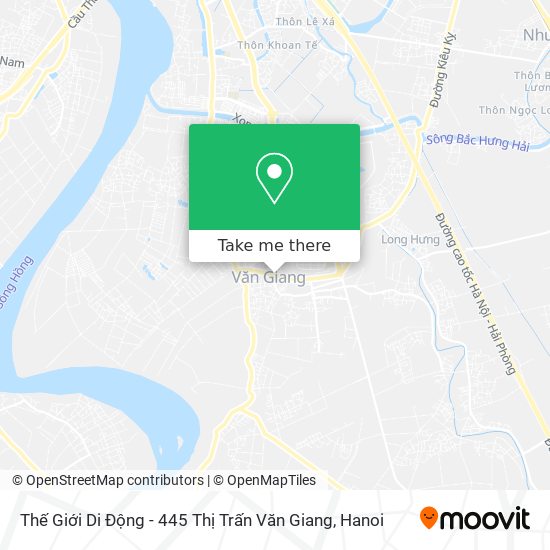 Thế Giới Di Động - 445 Thị Trấn Văn Giang map