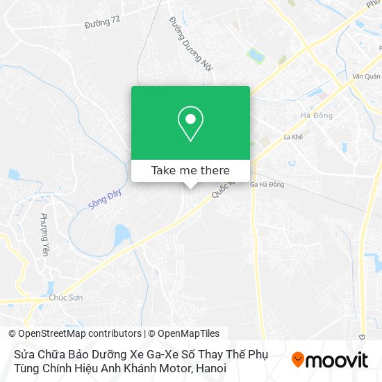 Sửa Chữa Bảo Dưỡng Xe Ga-Xe Số Thay Thế Phụ Tùng Chính Hiệu Anh Khánh Motor map