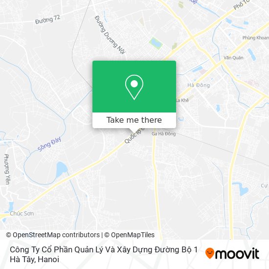 Công Ty Cổ Phần Quản Lý Và Xây Dựng Đường Bộ 1 Hà Tây map