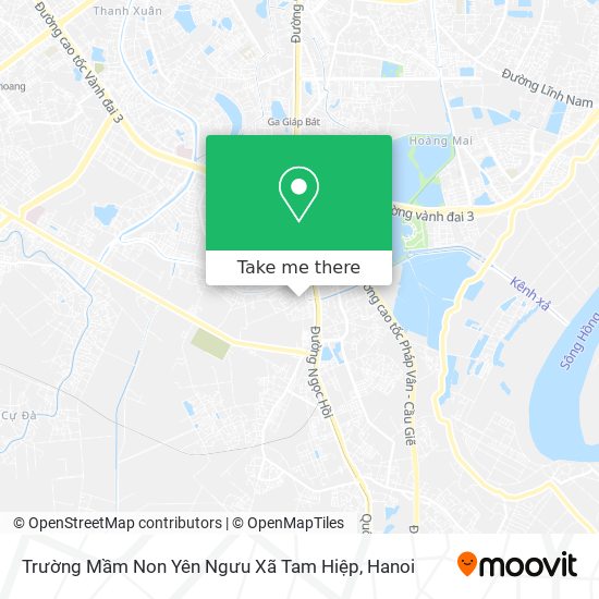 Trường Mầm Non Yên Ngưu Xã Tam Hiệp map