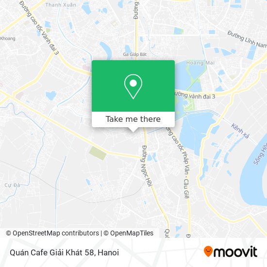 Quán Cafe Giải Khát 58 map