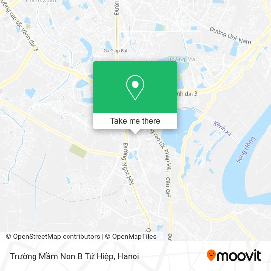 Trường Mầm Non B Tứ Hiệp map