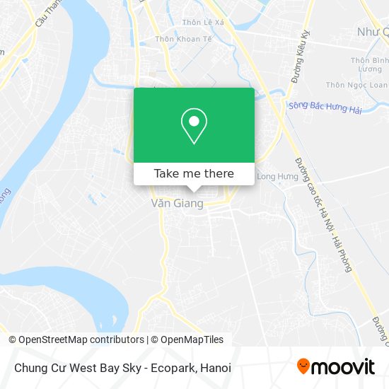 Chung Cư West Bay Sky - Ecopark map